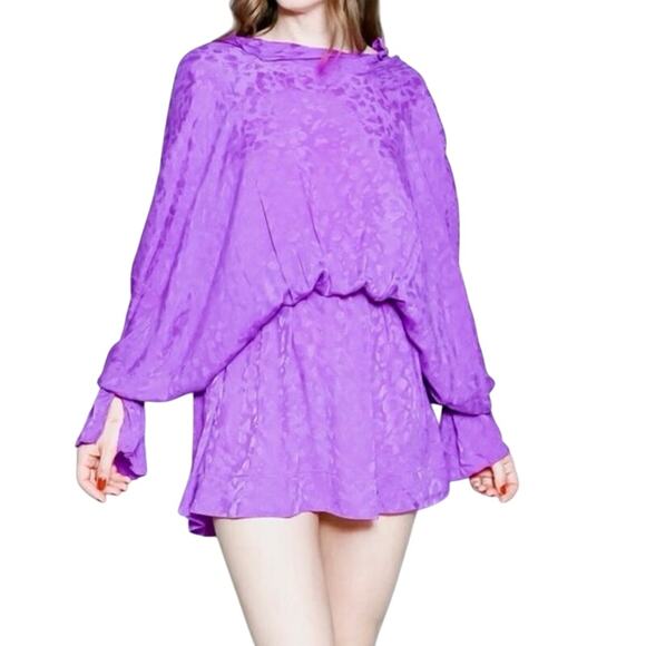 ZADIG & VOLTAIRE Riri Leopard Jacquard Silk
Dress Size Small - Picture 6 of 14